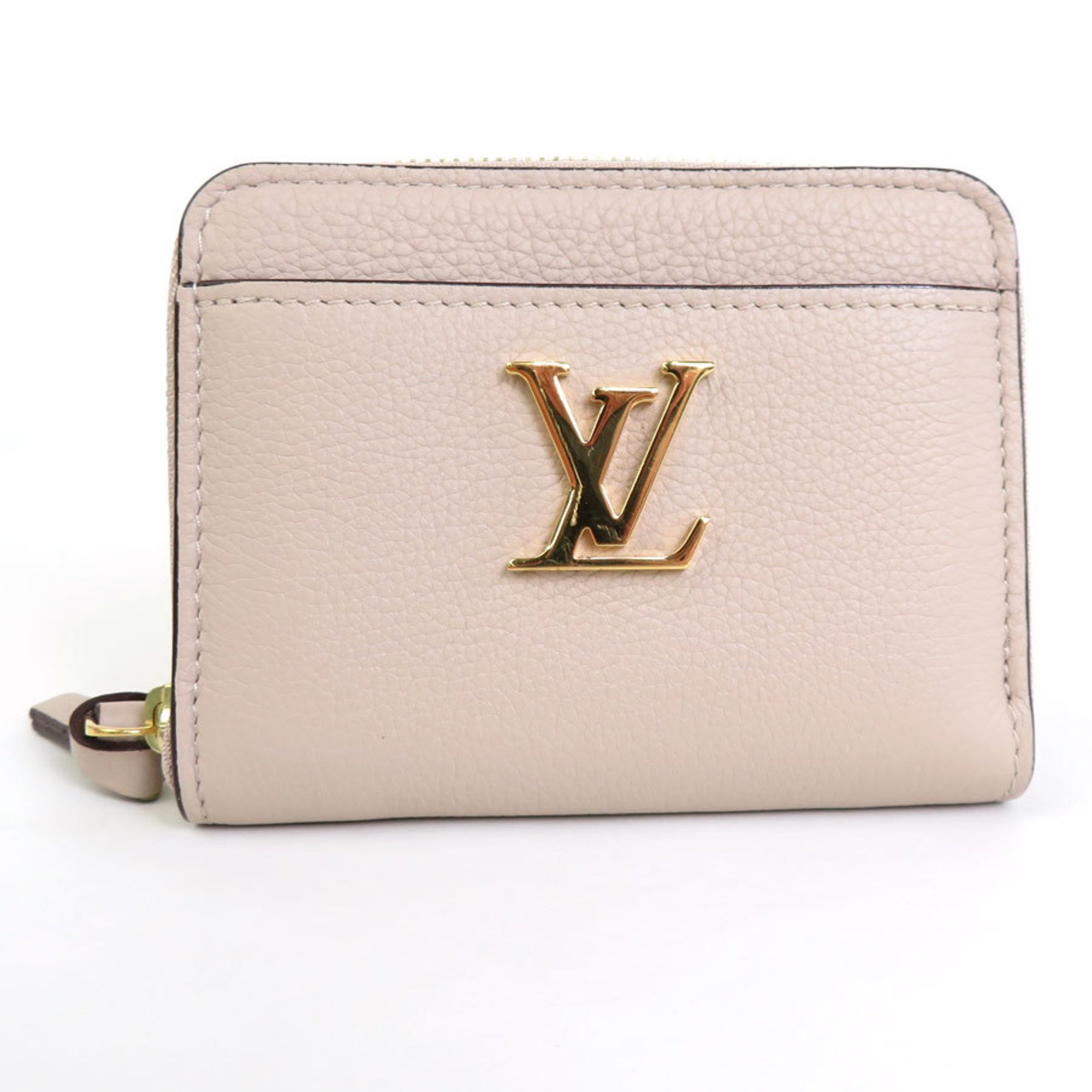 Louis Vuitton LOUIS VUITTON Coin Case Rock Me Zippy Purse Leather Greige Unisex M80100