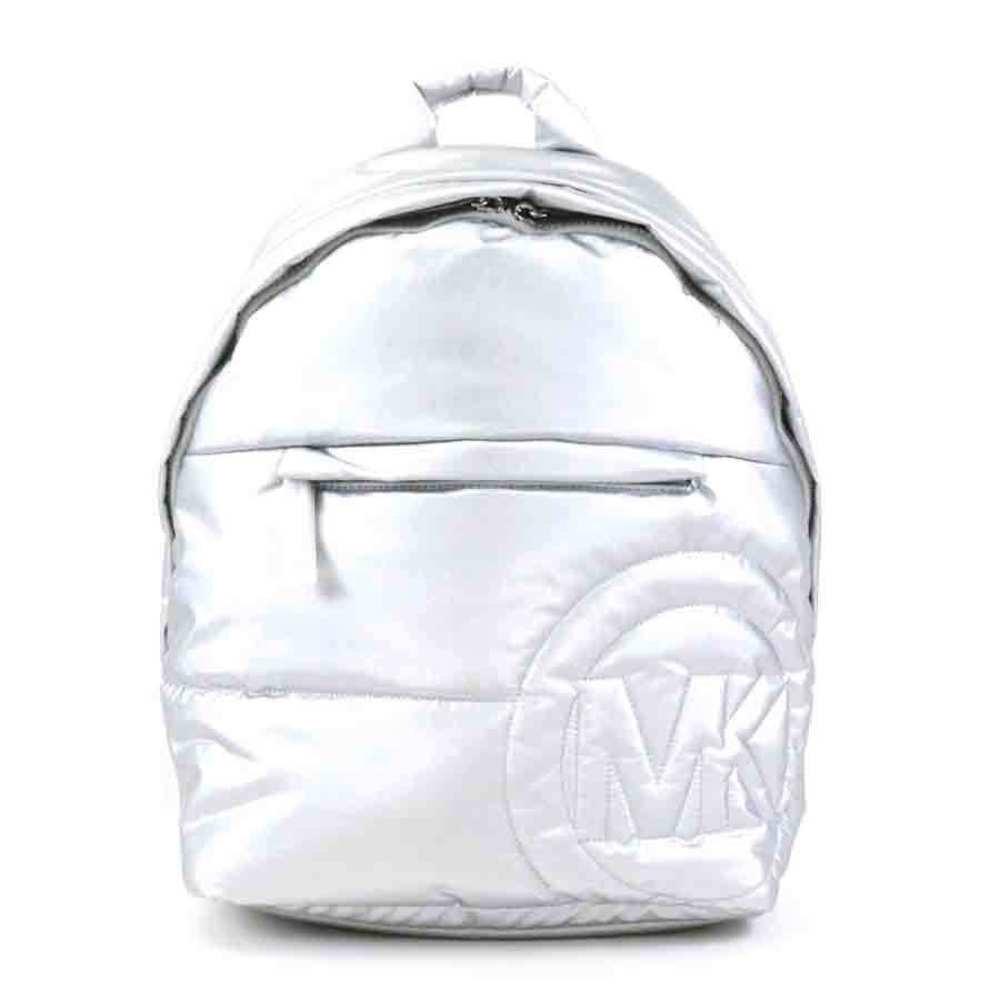 Michael Kors Backpack Nylon Silver Ladies