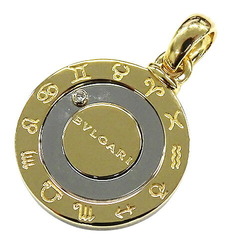 Bvlgari BVLGARI pendant top ladies men charm 750YG stainless steel horoscope yellow gold silver polished