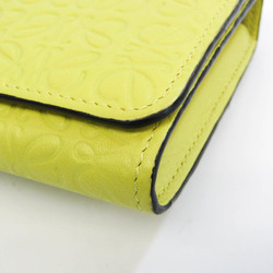 Loewe Continental 107.55 F11 Women's Leather Long Wallet (bi-fold) Yellow