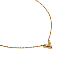 Louis Vuitton Essential V M61083 Metal No Stone Women's Casual Pendant Necklace (Gold)