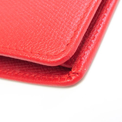 Chanel Coco Button A20904 Women's Leather Long Wallet (bi-fold) Red Color