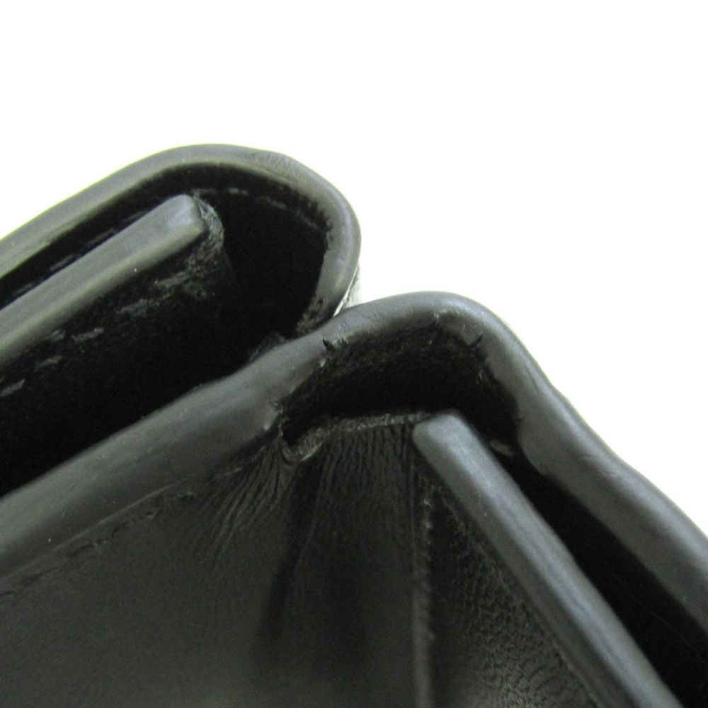 Balenciaga Cache Mini 593813 Men,Women Leather Wallet (tri-fold) Black