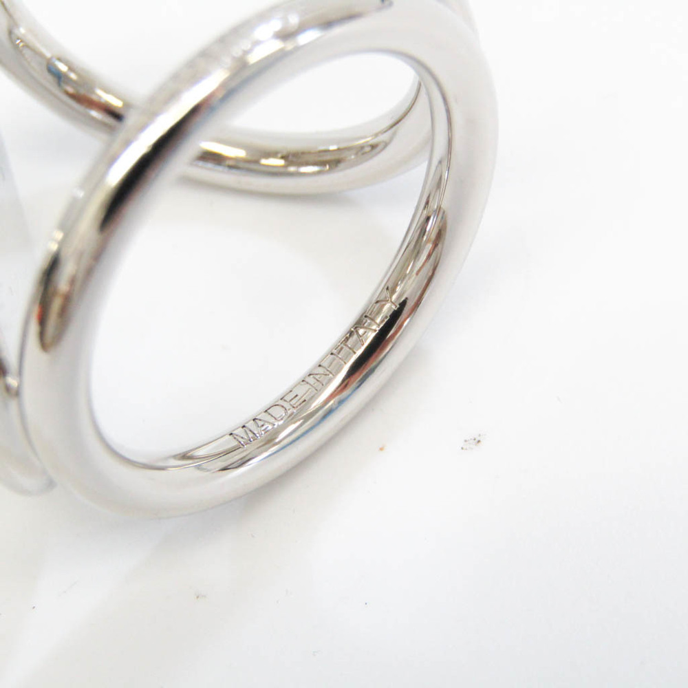 Hermes Metal Scarf Ring Silver