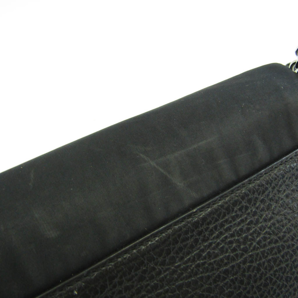 Maison Margiela S56WG0165 Women's Leather,Polyester Shoulder Bag Black