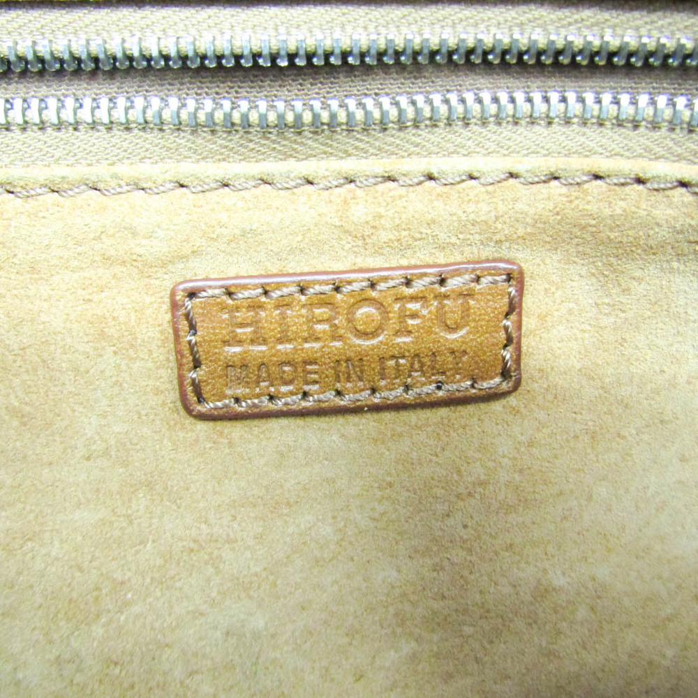 Hirofu Men,Women Leather Handbag,Shoulder Bag Light Brown