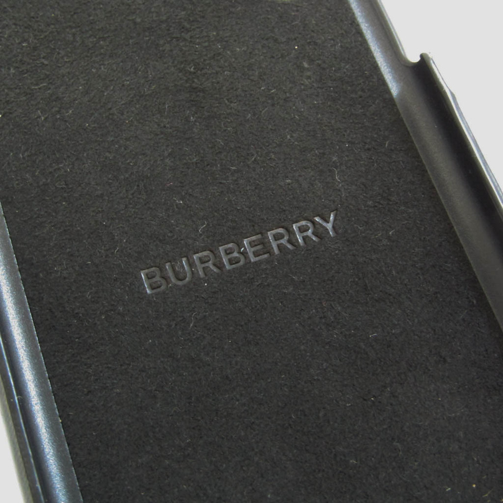 Burberry PVC Phone Bumper For IPhone X Black TB coin logo 8021771