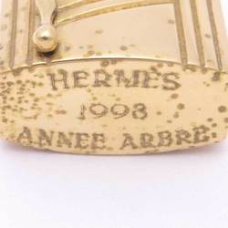 Hermes HERMES Cadena Charm 1998 ANNEE ARBRE Metal Gold Unisex