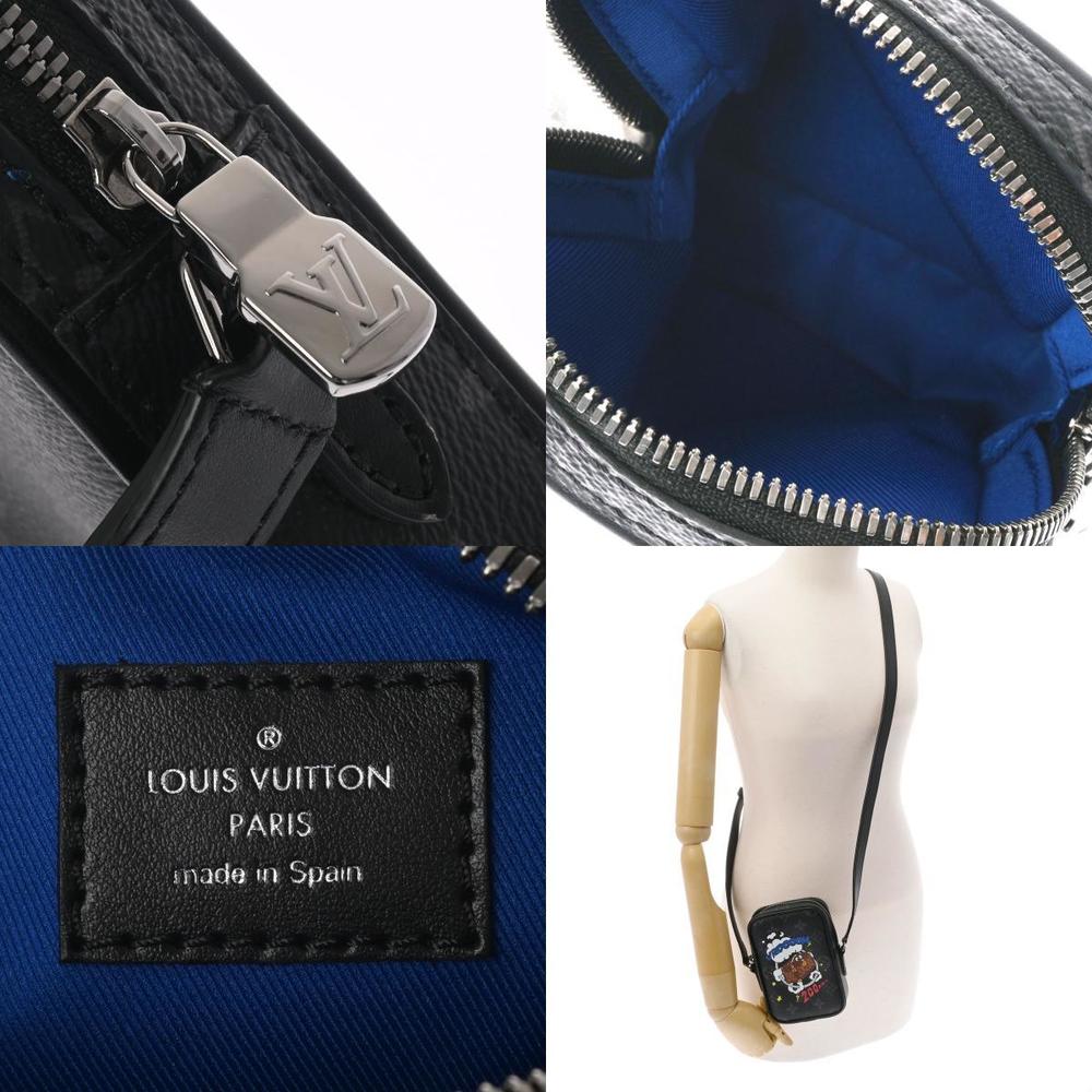 Authenticated Used LOUIS VUITTON Louis Vuitton Danube PPM Trunk Print  Monogram Eclipse M45928 Mini Shoulder Bag Men's Black 