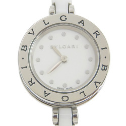BVLGARI Bulgari B-zero1 BZ23WSCC.M/BZ23S Stainless Steel x Ceramic Silver Quartz Analog Display Ladies White Dial Watch