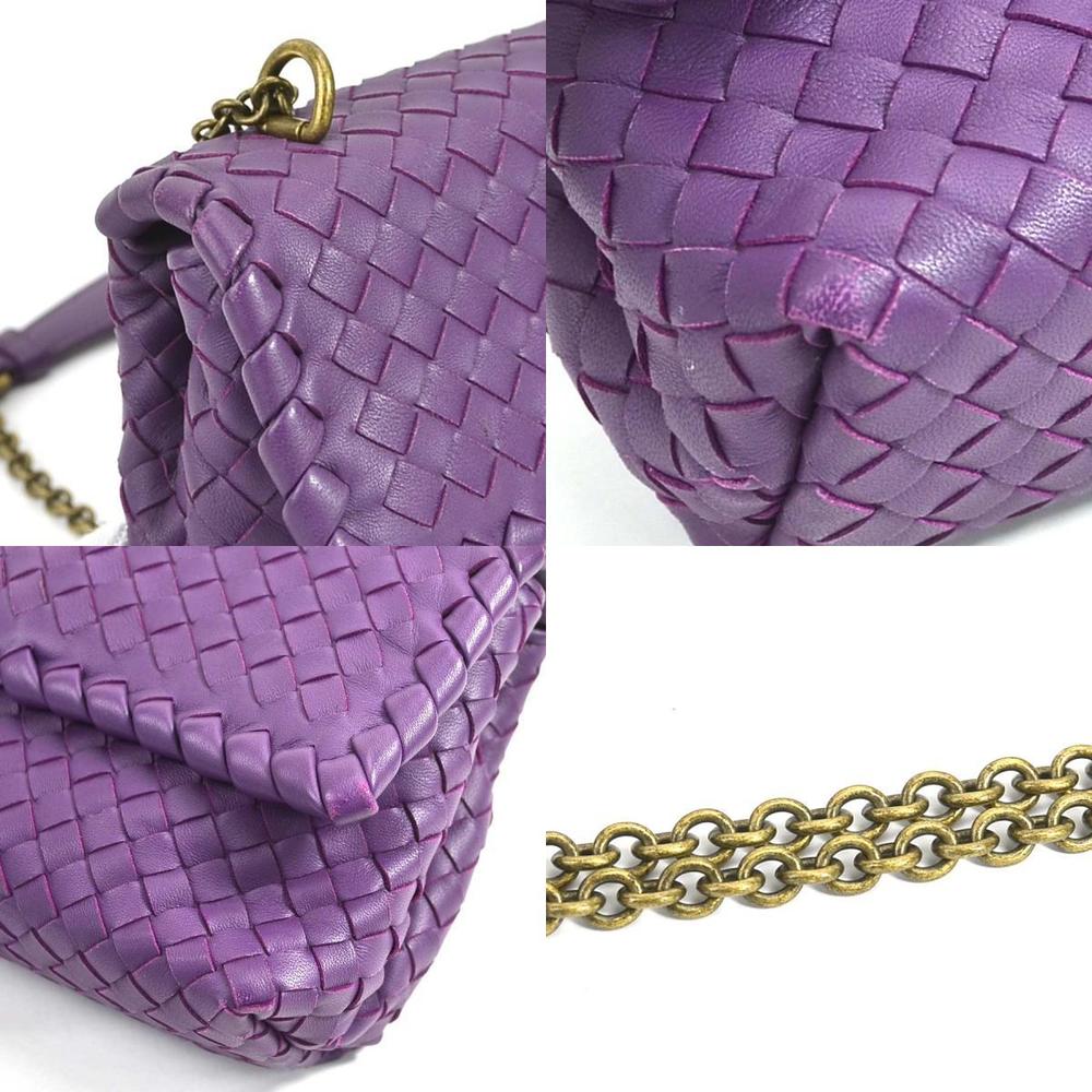 BOTTEGA VENETA: Loop intrecciato leather bag - Violet  Bottega Veneta  crossbody bags 680255V1G11 online on