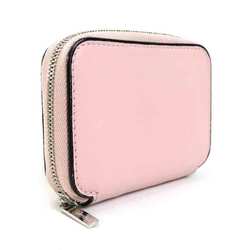 Valextra coin case card leather light pink unisex