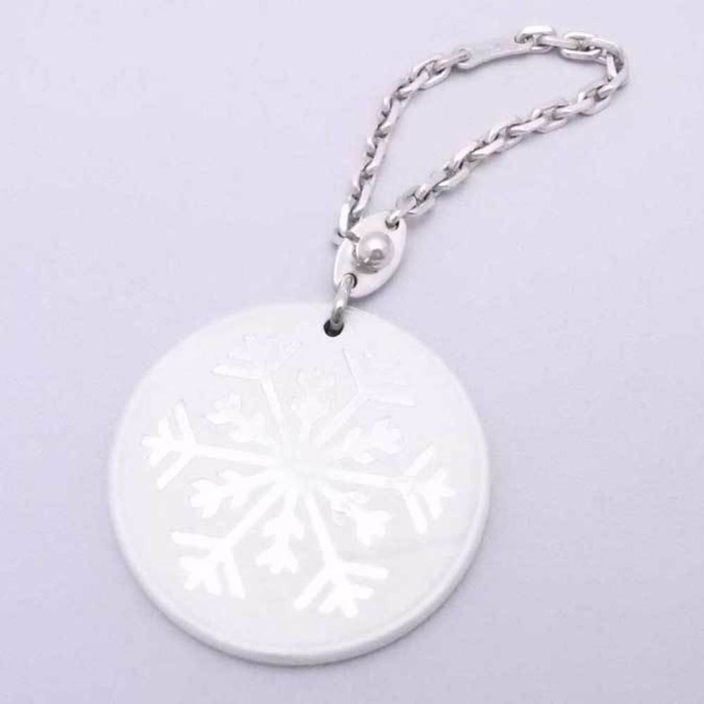 Hermes HERMES Charm Snowflake Leather/Silver 925 White x Gold Silver  Women's | eLADY Globazone