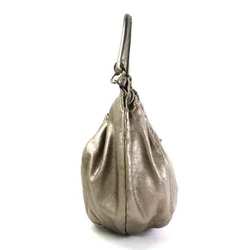 Salvatore Ferragamo Handbag Valara Ribbon Leather Gold Gray Ladies