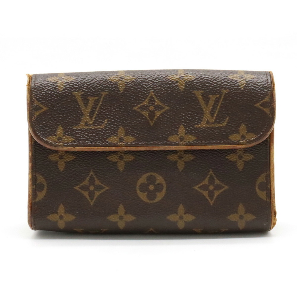 LOUIS VUITTON Louis Vuitton Monogram Pochette Florentine Waist Pouch Hip  Bag Strap XS Size M51855
