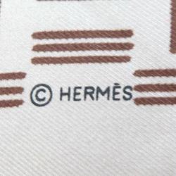 Hermes HERMES scarf silk graige/brown unisex