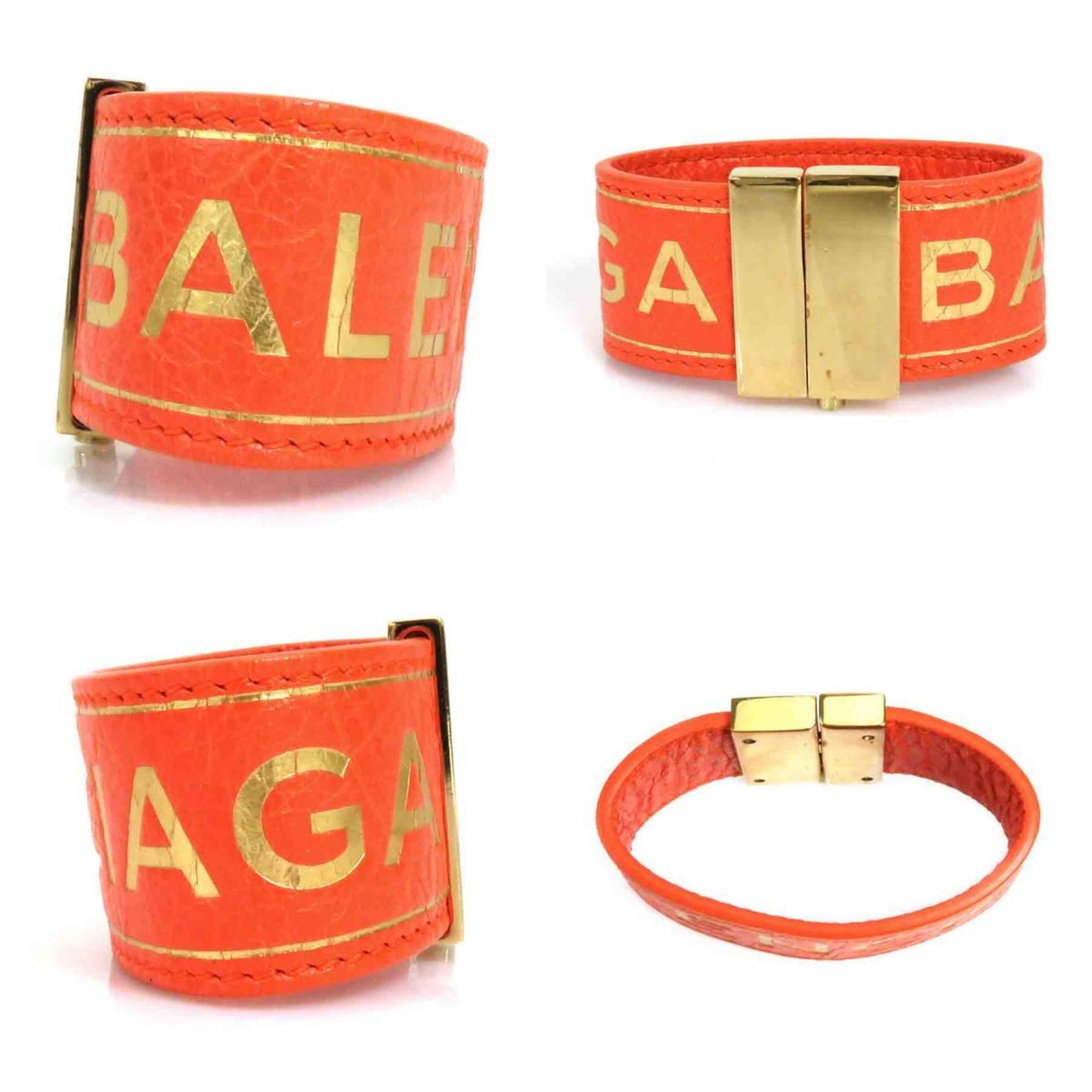 Balenciaga BALENCIAGA bracelet leather orange ladies