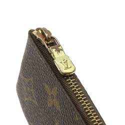 LOUIS VUITTON Louis Vuitton Monogram Pochette Cle Coin Case M62650 Brown