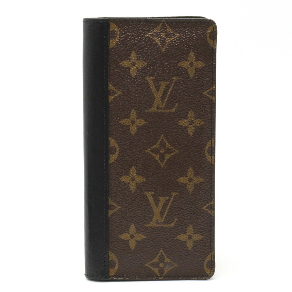 LOUIS VUITTON Louis Vuitton Monogram Macassar Portefeuille Thanon Bifold  Long Wallet M93800