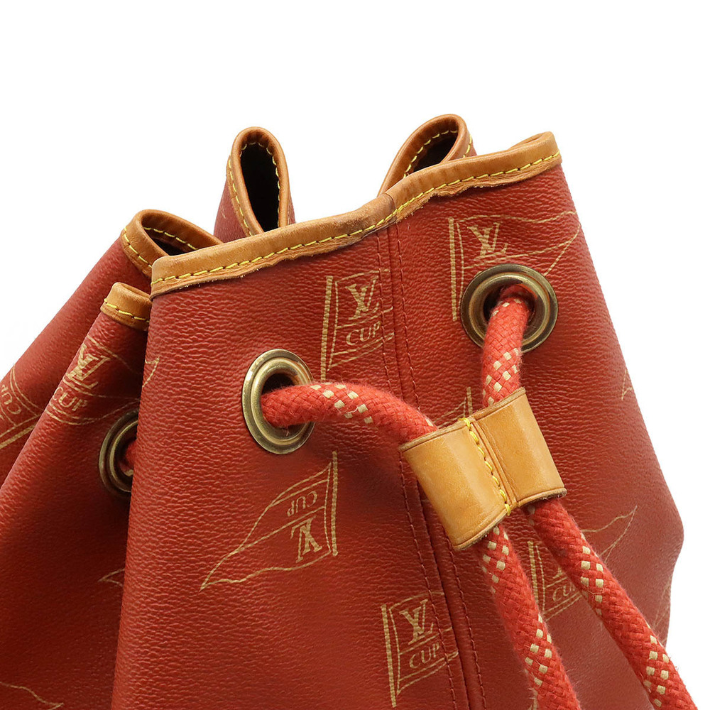 Louis Vuitton Louis Vuitton Cup Saint Tropez 1995 Vuitton Cup Limited  M80026 Women's Shoulder Bag Red Brown