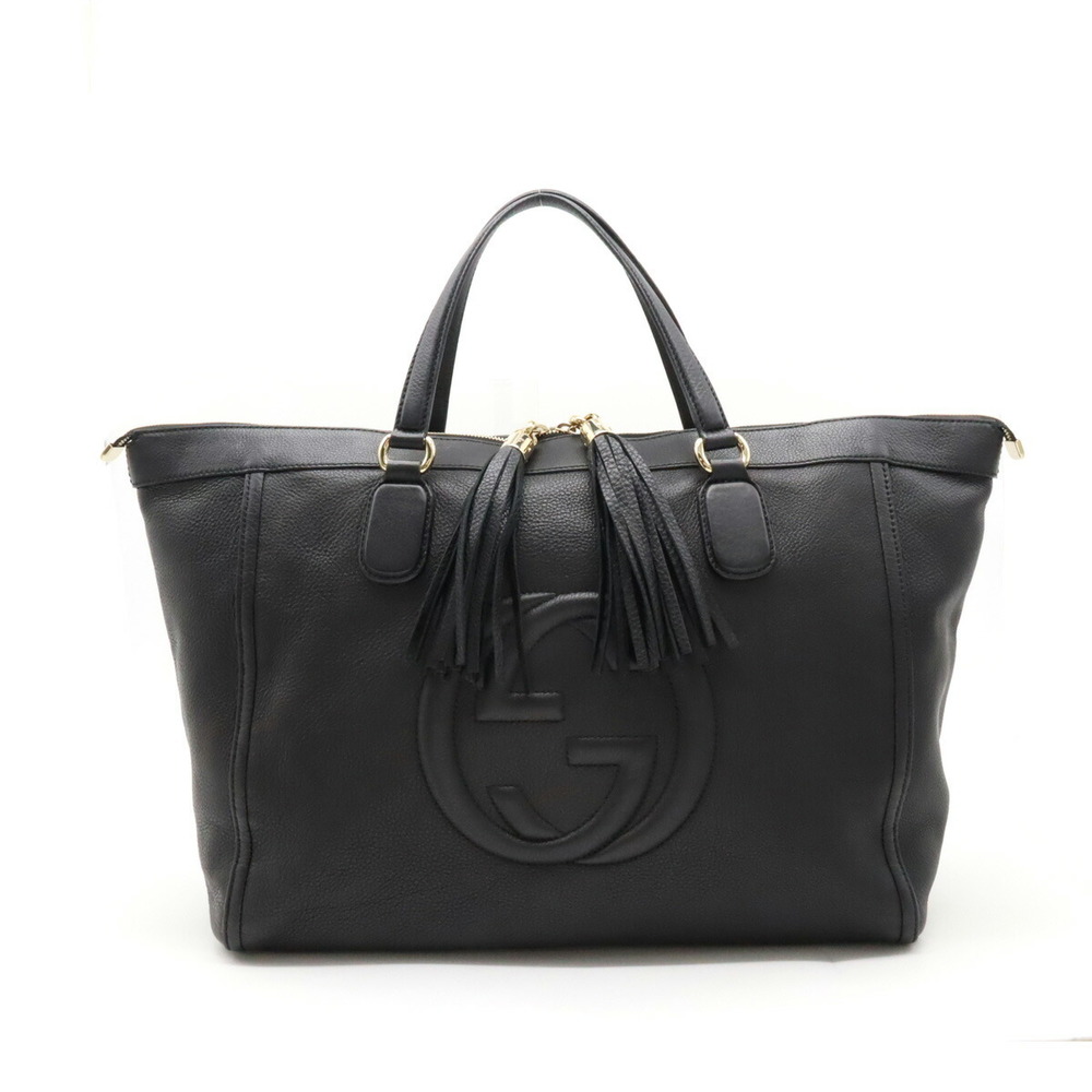 GUCCI Soho Pebbled Leather Tote (Large)