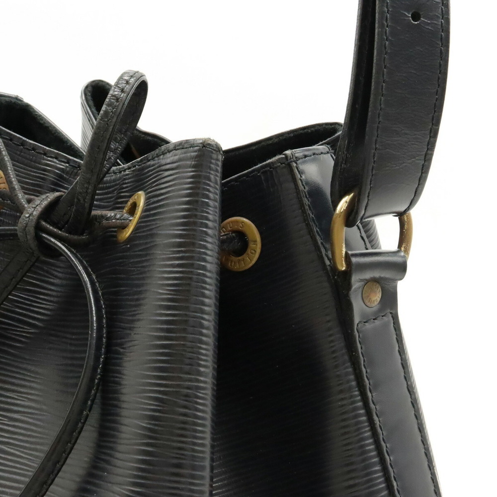 LOUIS VUITTON Louis Vuitton Epi Petit Noe Shoulder Bag Leather Noir Black  M59012
