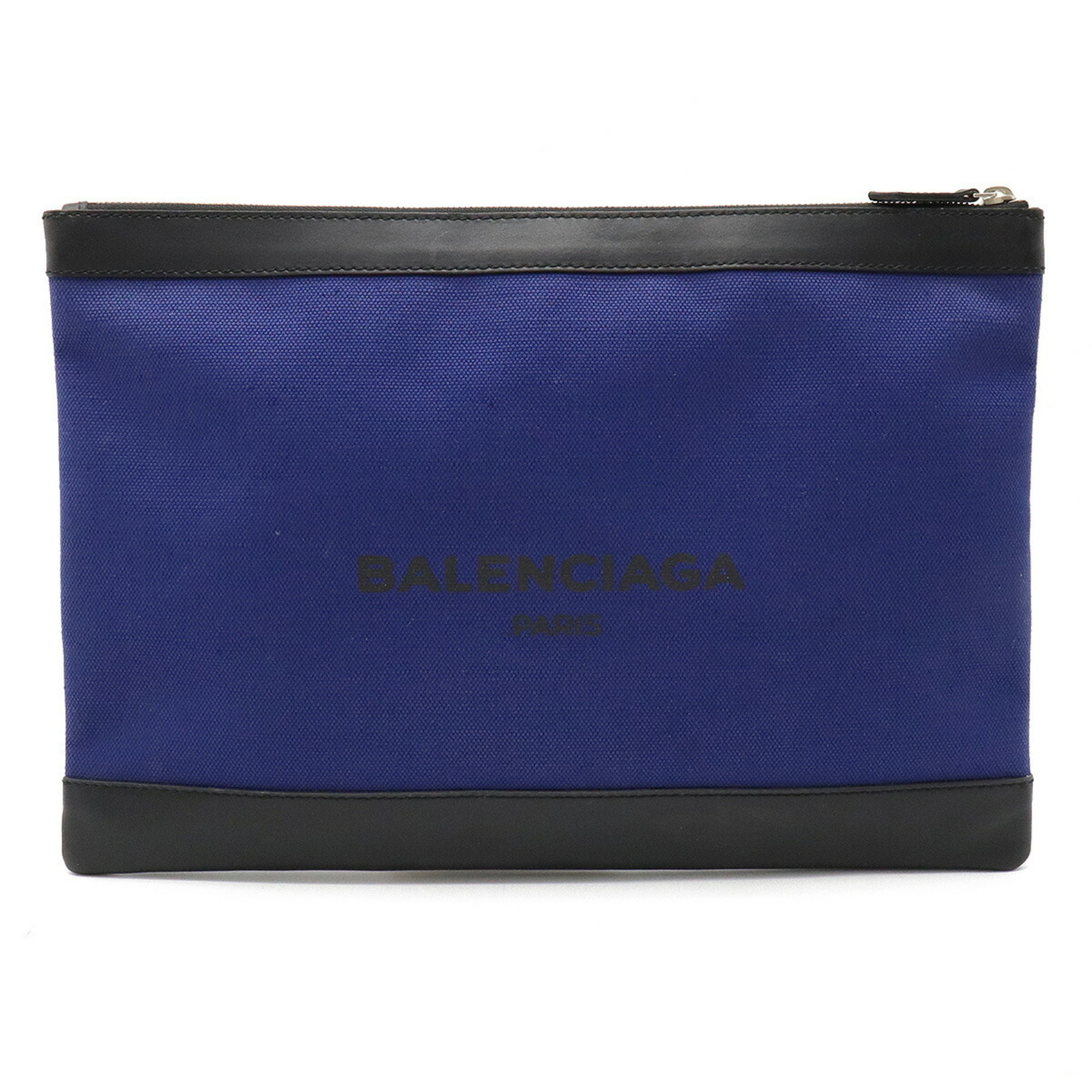 BALENCIAGA Balenciaga NAVY CLIP navy clip L clutch bag canvas