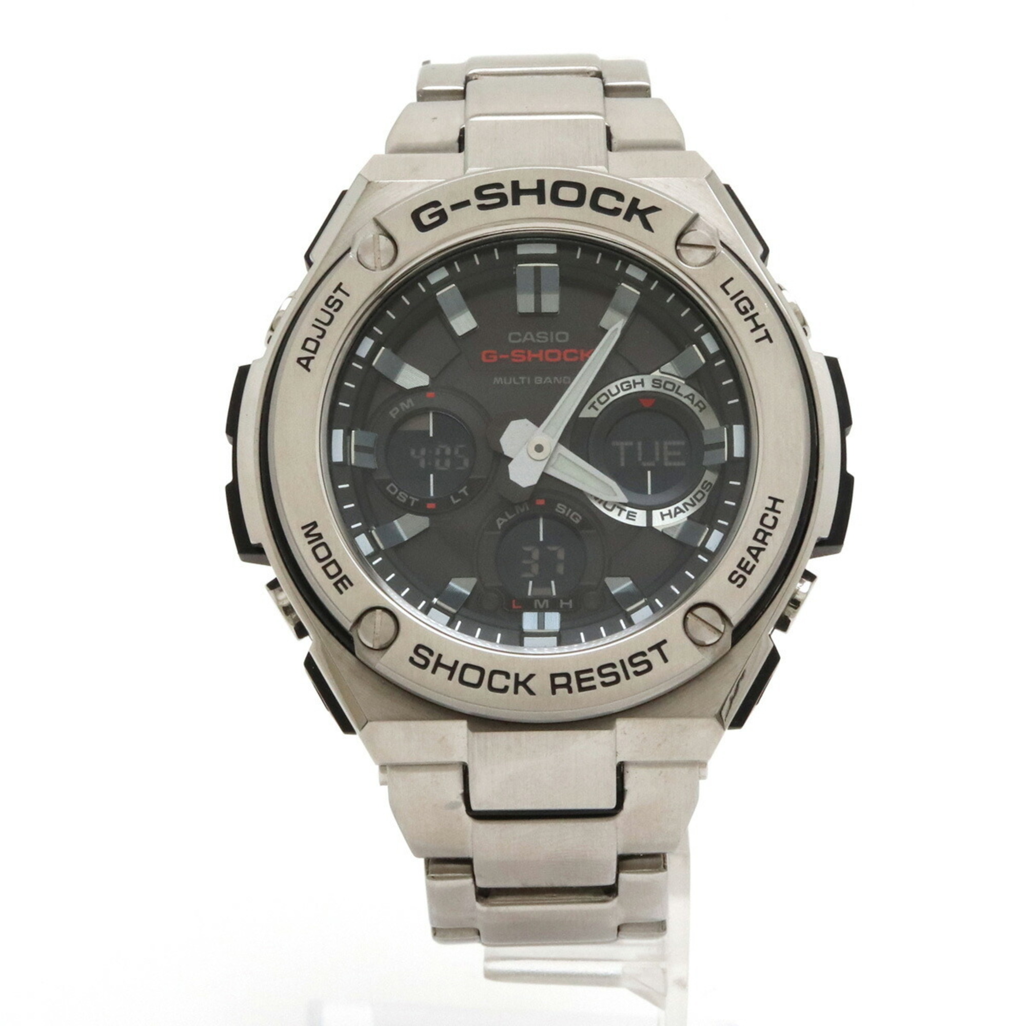 Watch CASIO Casio G-Shock G-STEEL G steel tough solar multiband 6 SS black men's GST-W110D