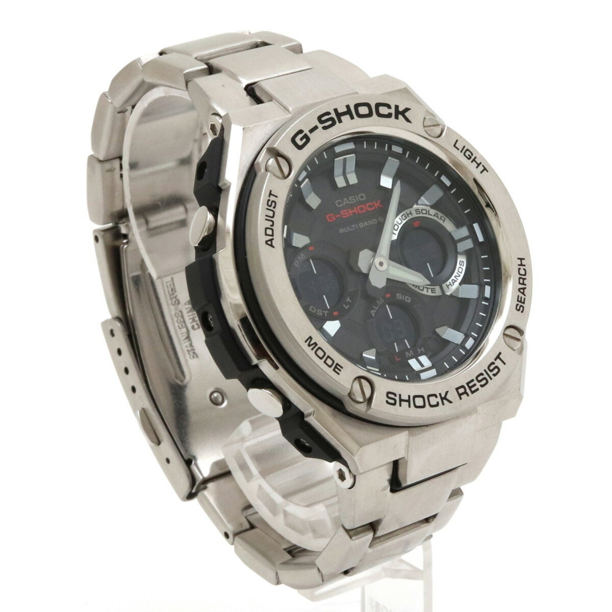 Watch CASIO Casio G-Shock G-STEEL G steel tough solar multiband 6 SS black men's GST-W110D