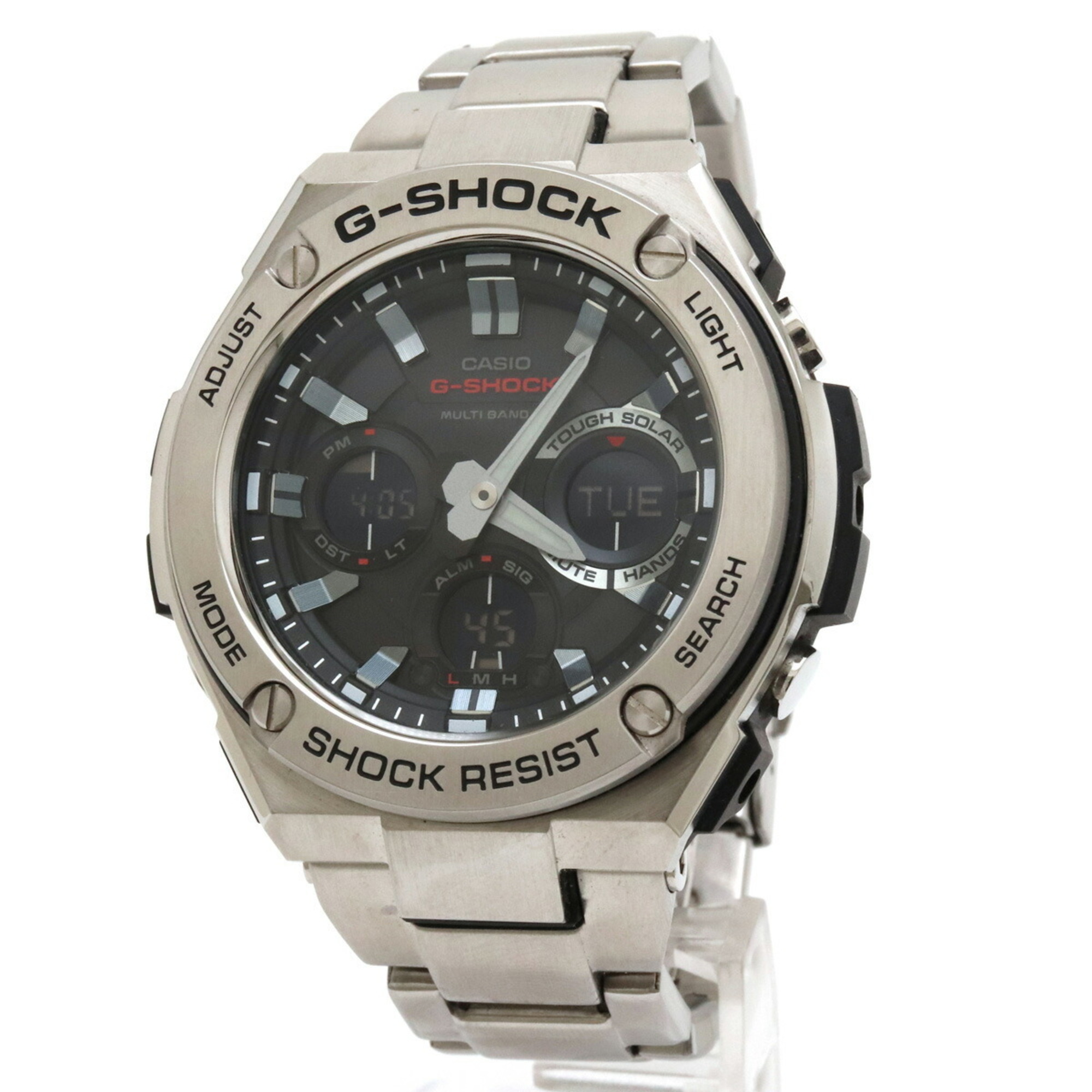 Watch CASIO Casio G-Shock G-STEEL G steel tough solar multiband 6 SS black men's GST-W110D