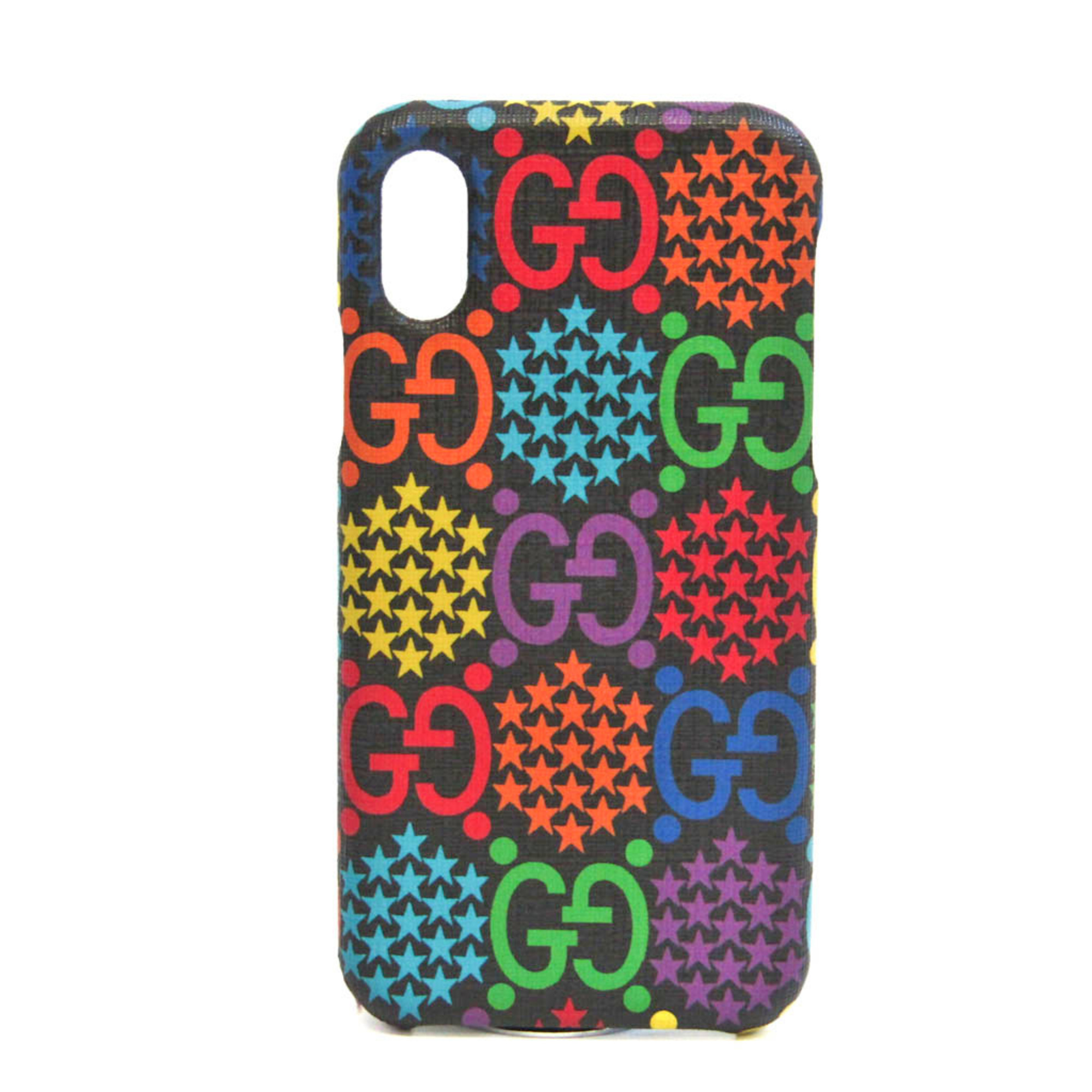 Gucci PVC Phone Bumper For IPhone X Black,Multi-color GG Psychedelic 603758