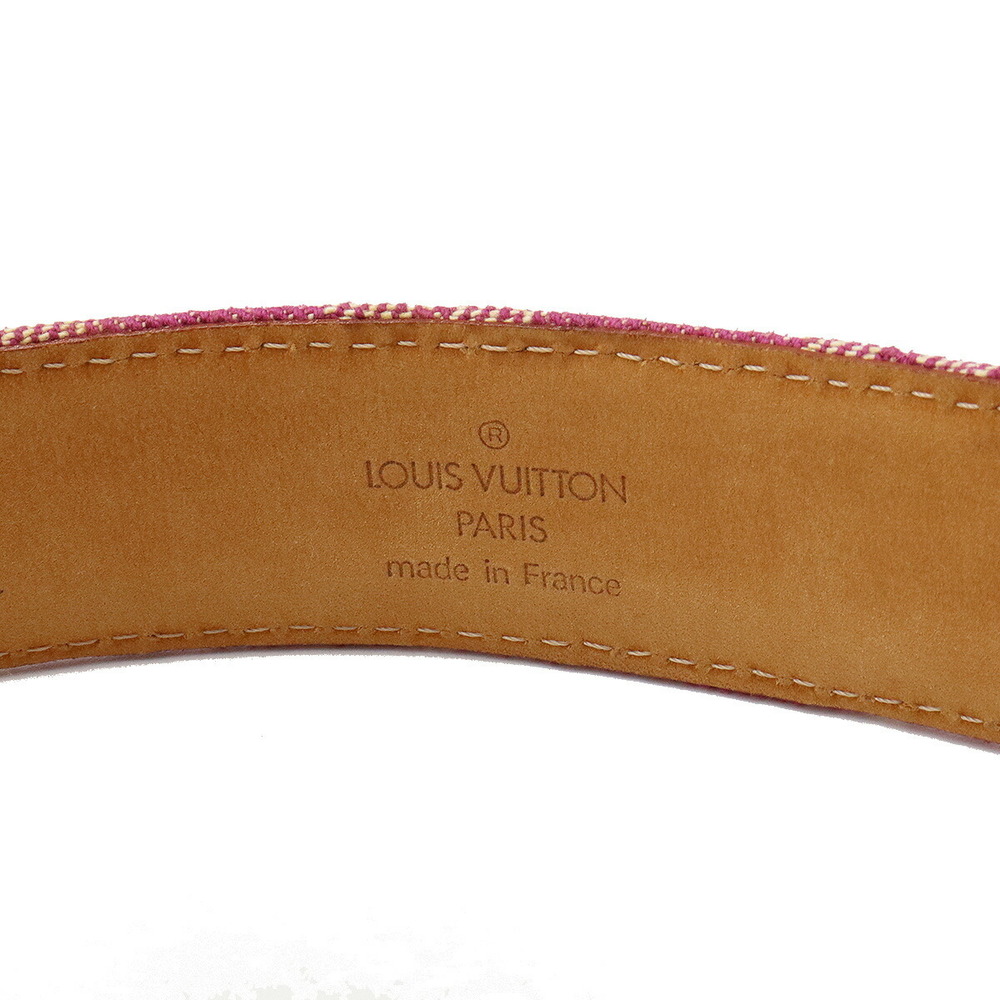 LOUIS VUITTON M9608 Monogram Sun Tulle LV Logo Belt Men Size 90 36