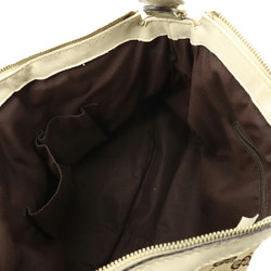GUCCI Gucci Suki GG canvas shoulder bag leather khaki beige ivory 232955