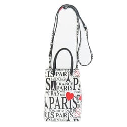 Balenciaga Bonjour Paris Phone Holder Shoulder Bag Leather Ladies BALENCIAGA