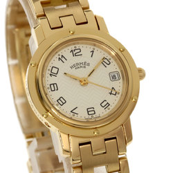 Hermes CL4.285 Clipper Watch K18 Yellow Gold K18YG Women's HERMES