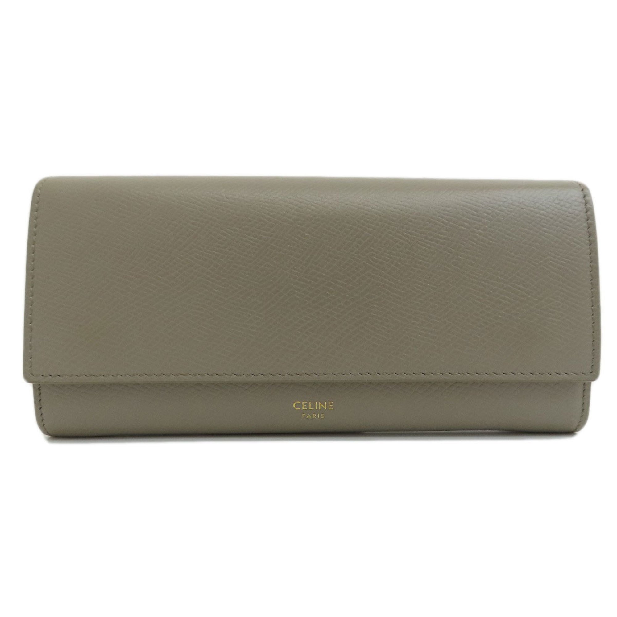 Celine flap large long wallet leather ladies CELINE