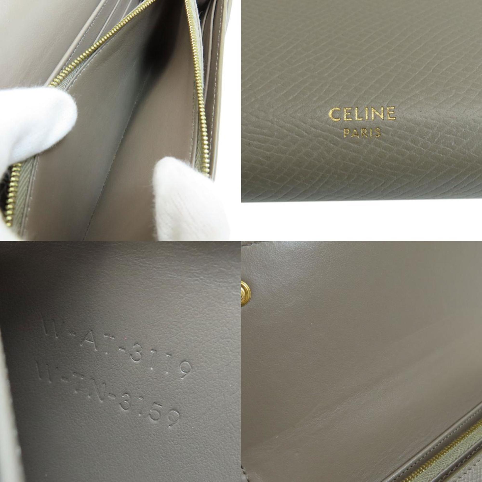 Celine flap large long wallet leather ladies CELINE