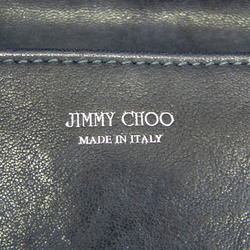 Jimmy Choo Star Studs Men,Women Leather Clutch Bag Navy