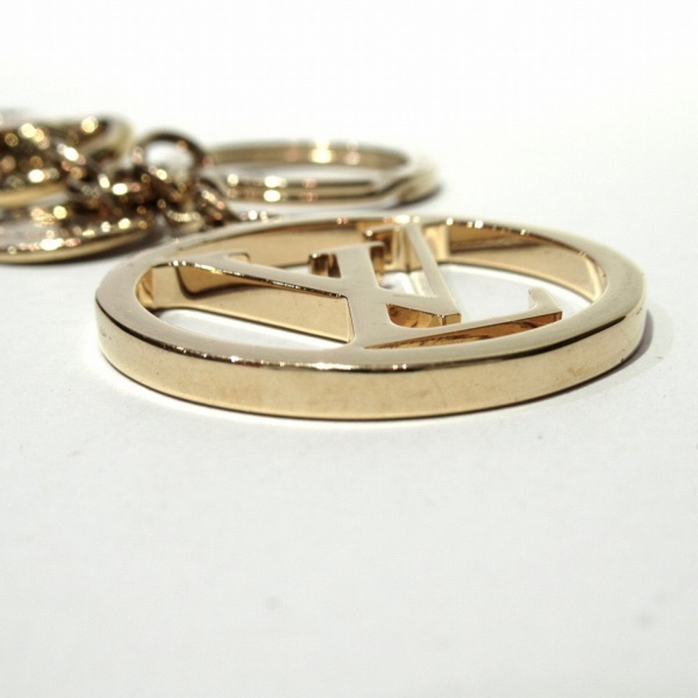 LOUIS VUITTON LOUIS VUITTON LV circle charm M68000 metal Gold Used unisex  Logo LV M68000