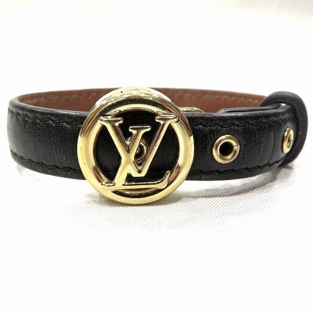 LV Circle leather belt