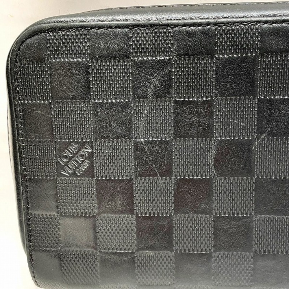 Auth Louis Vuitton Damier Infini Zippy XL N61254 Men's Long Wallet