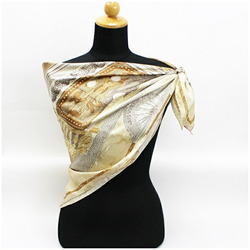 LOUIS VUITTON Brown Velvet Silk Scarf Muffler - LIMITED EDITION