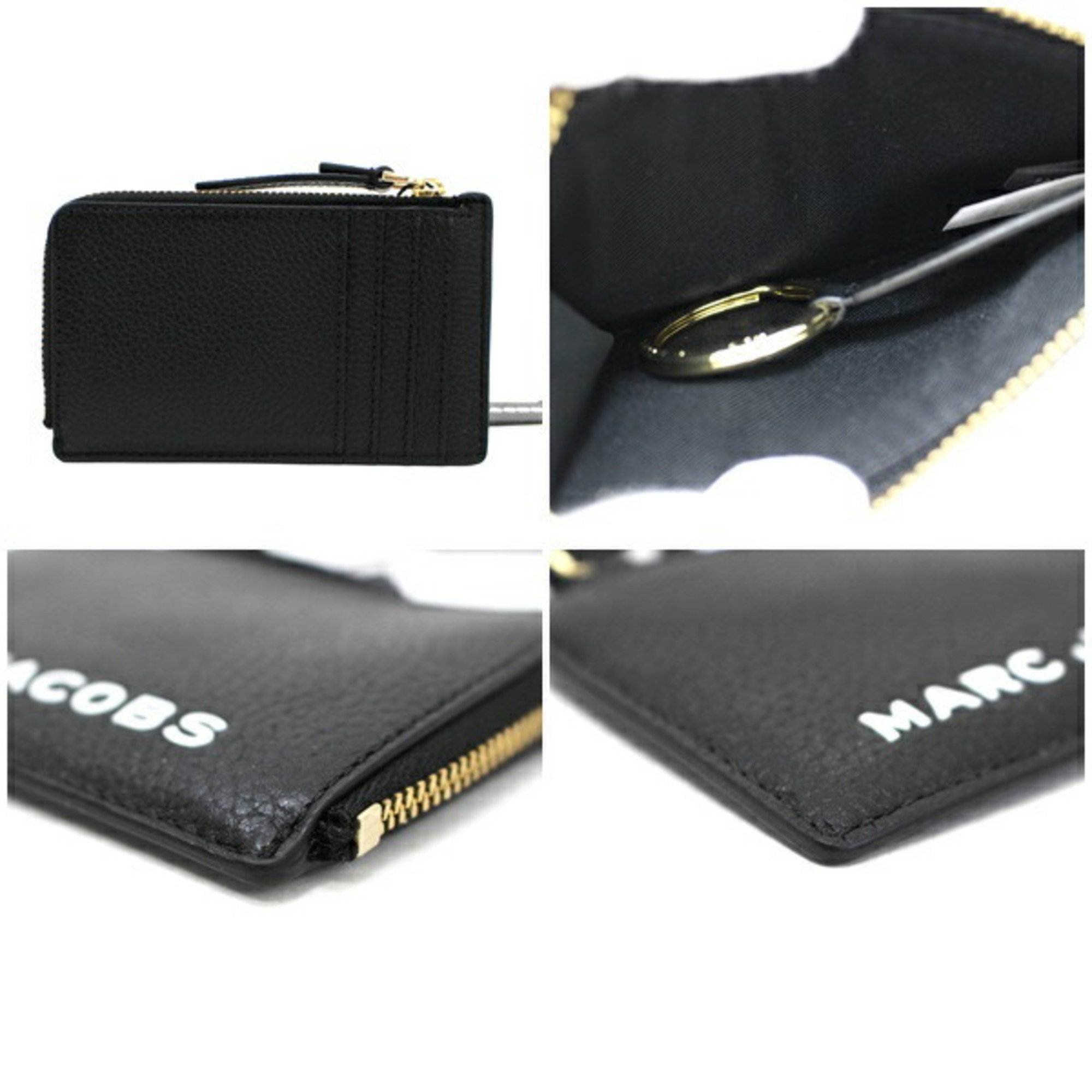 The Marc Jacobs coin case top zip black leather M0017143 THE MARC JACOBS men's women's card
