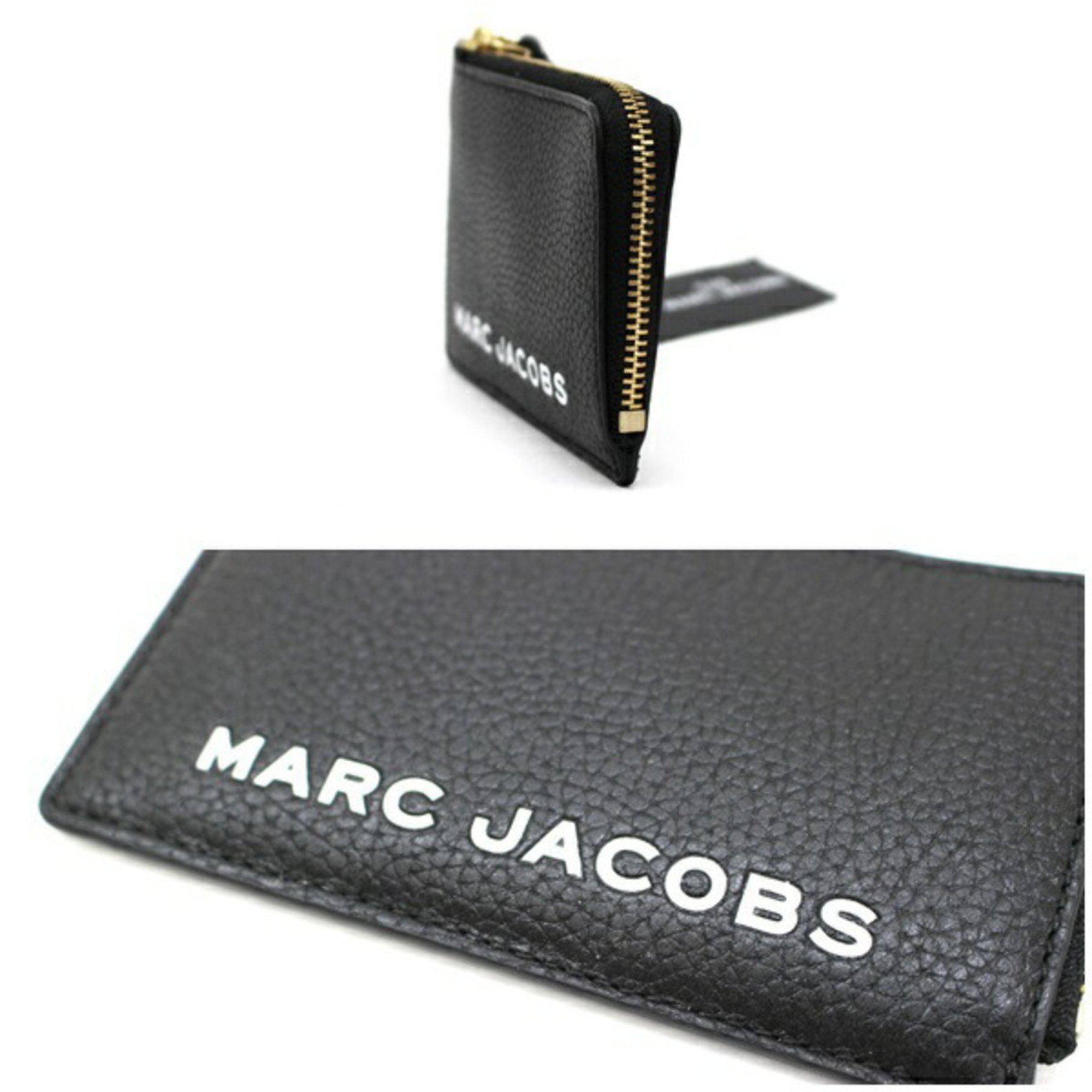 The Marc Jacobs coin case top zip black leather M0017143 THE MARC JACOBS men's women's card