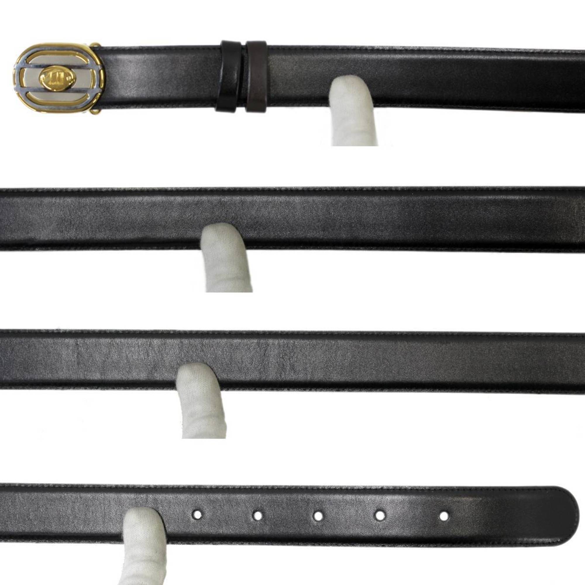 dunhill men's belt black