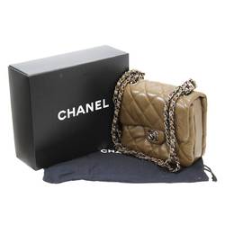CHANEL Chanel chain shoulder bag matelasse dark brown 15357745