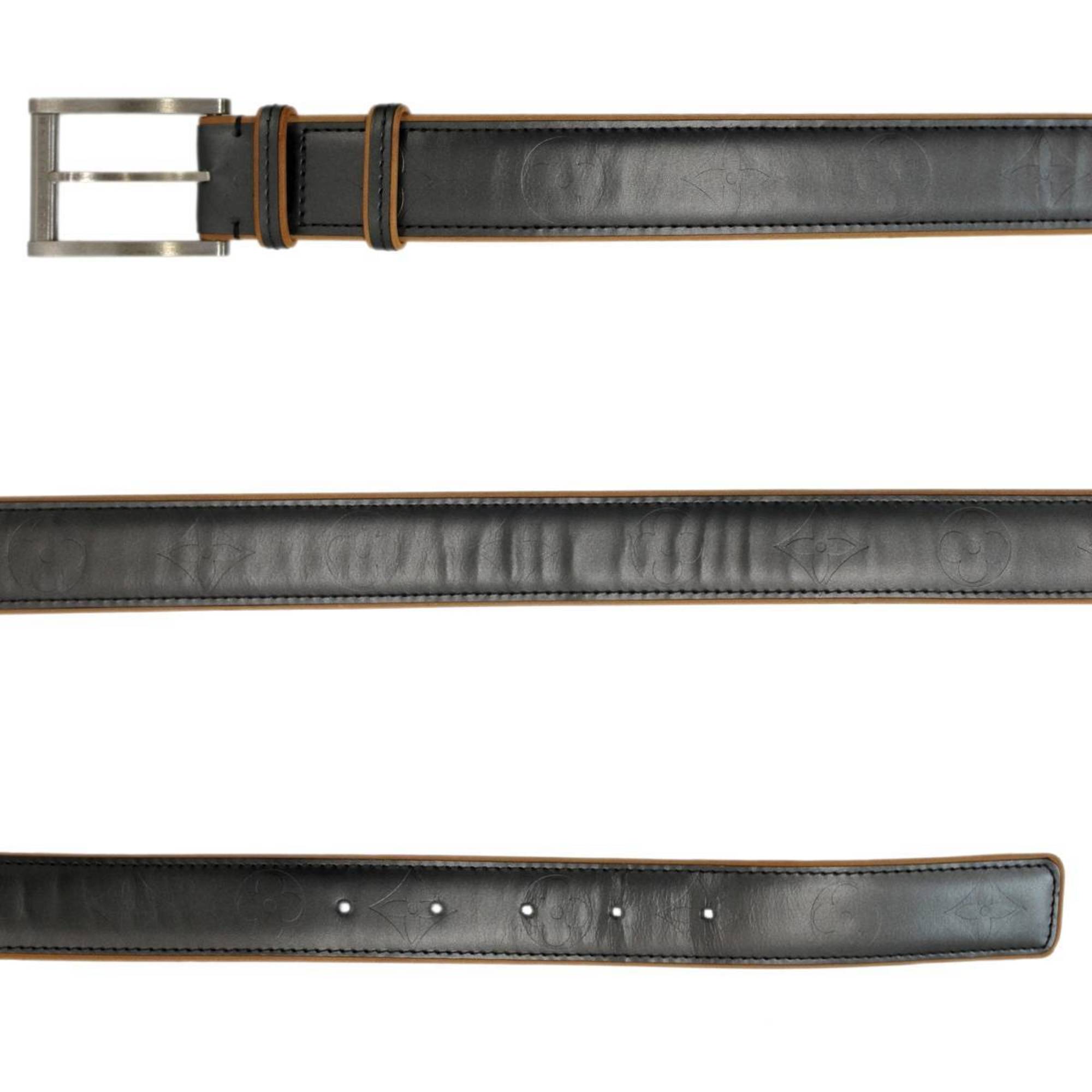 LOUIS VUITTON Louis Vuitton Sun Tulle Men's Belt Monogram Matte Noir CT0073