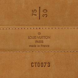 LOUIS VUITTON #121 Sun Tulle Perfo Belt Leather beige Men's