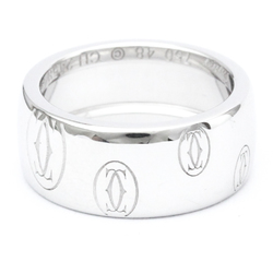 Polished CARTIER Happy Birthday Ring LM 18K White Gold BF560628
