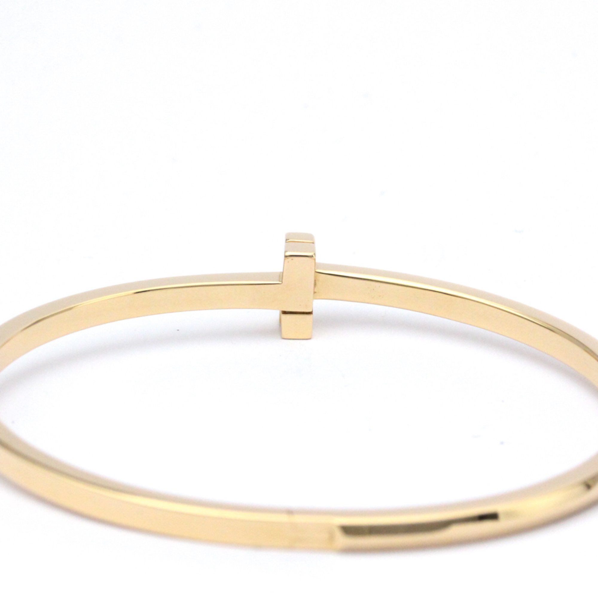 Polished TIFFANY T1 Hinged Bangle 18K Rose Gold Bracelet BF561076